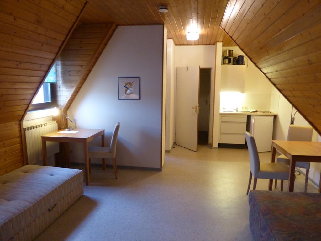 Gaestehaus An Der Rheinbruecke Altlussheim Eksteriør billede